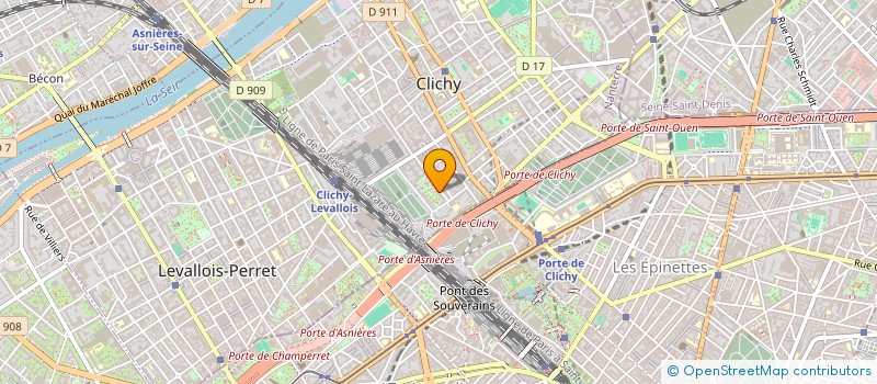 localisation de l'entreprise SCI MODA à CLICHY