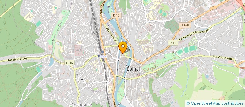 localisation de l'entreprise SCI MODAJEP à EPINAL