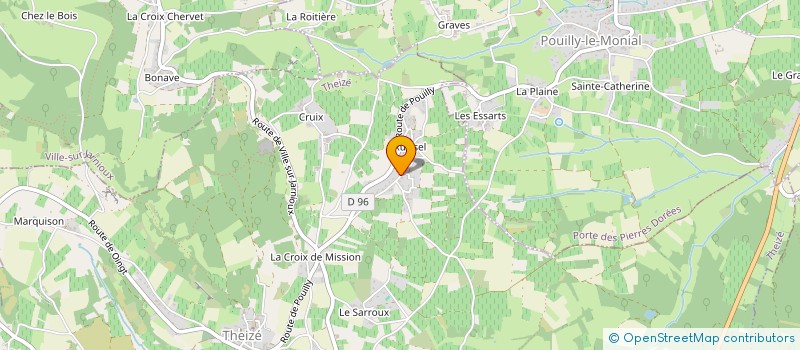 localisation de l'entreprise SCI MODANE  THEIZE