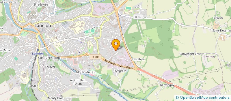 localisation de l'entreprise SCI MODATHIS  LANNION