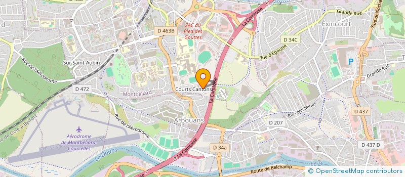 localisation de l'entreprise SCI MODENA 2  MONTBELIARD