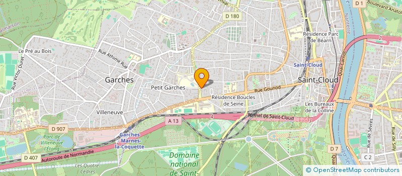 localisation de l'entreprise SCI MODERNE à SAINT-CLOUD