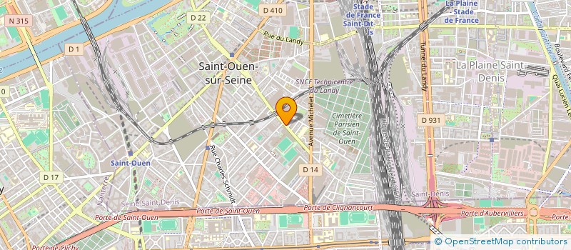 localisation de l'entreprise SCI MODERNE à SAINT-OUEN-SUR-SEINE
