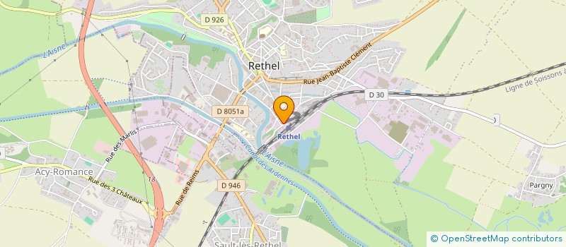 localisation de l'entreprise SCI MODERNE-TOURGIS  RETHEL