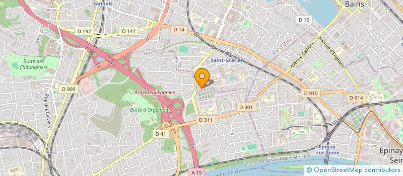 localisation de l'entreprise SCI MODEVAL INVESTISSEMENT  SAINT-GRATIEN