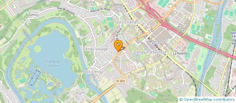 localisation de l'entreprise SCI MODIAR  CERGY