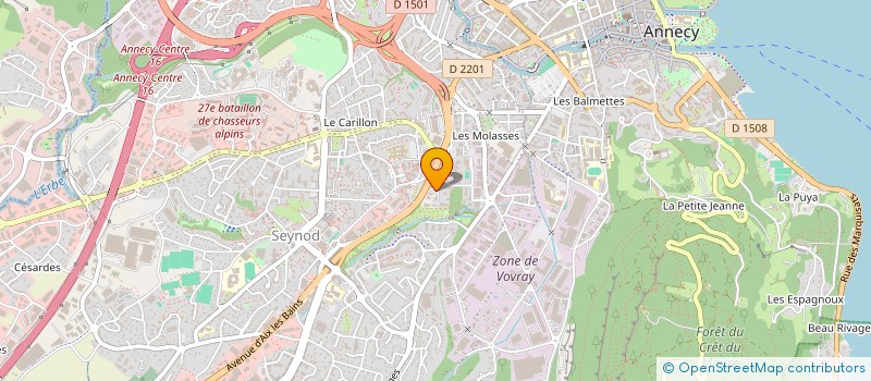 localisation de l'entreprise SCI-MOE à ANNECY