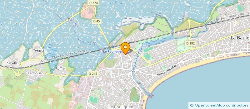 localisation de l'entreprise SCI MOFRAPA  LE POULIGUEN