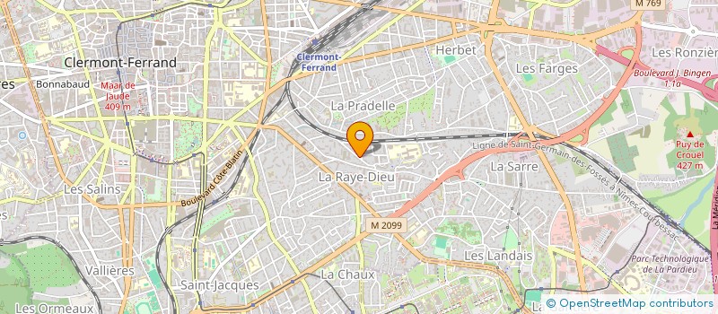 localisation de l'entreprise SCI MOGADA  CLERMONT-FERRAND