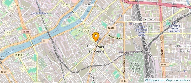 localisation de l'entreprise SCI MOGADOR à SAINT-OUEN-SUR-SEINE