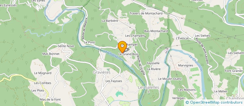 localisation de l'entreprise SCI MOGB  LES SALELLES