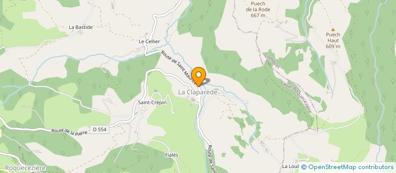 localisation de l'entreprise SCI MOGEO  LAVAL-ROQUECEZIERE