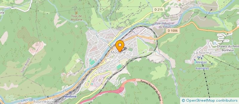 localisation de l'entreprise SCI MOGIER  MODANE