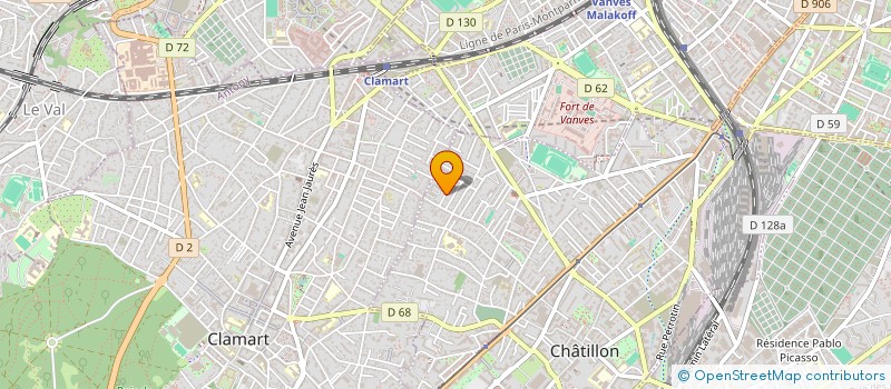 localisation de l'entreprise SCI MOGLIA  CHATILLON