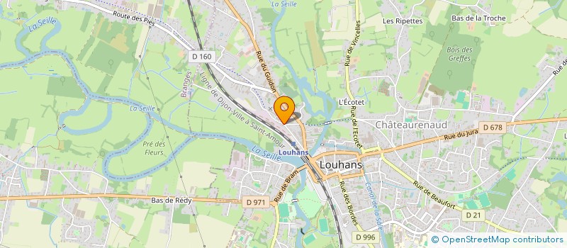 localisation de l'entreprise SCI MOH RIN IMMOBILIER à LOUHANS