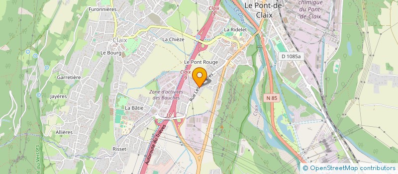 localisation de l'entreprise SCI MOINEAU  CLAIX