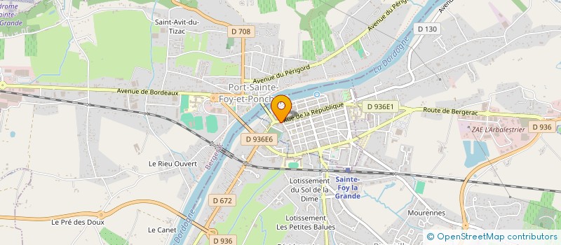 localisation de l'entreprise SCI MOIRONNAISE  SAINTE-FOY-LA-GRANDE