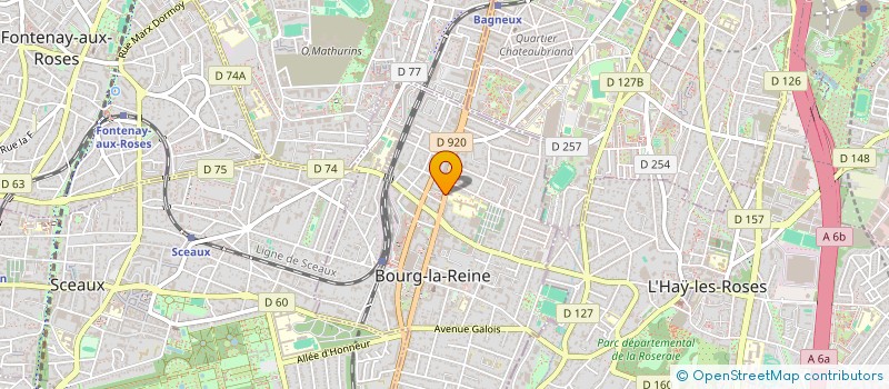 localisation de l'entreprise SCI MOISAN à BOURG-LA-REINE