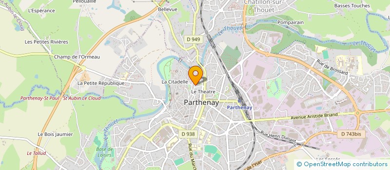 localisation de l'entreprise SCI MOISE  PARTHENAY