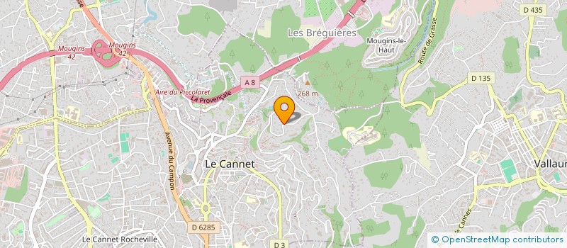 localisation de l'entreprise SCI MOISON à LE CANNET