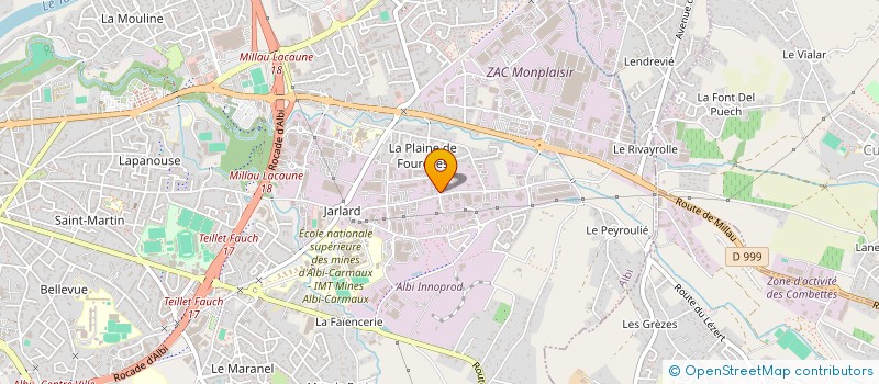 localisation de l'entreprise SCI MOISSAN à ALBI
