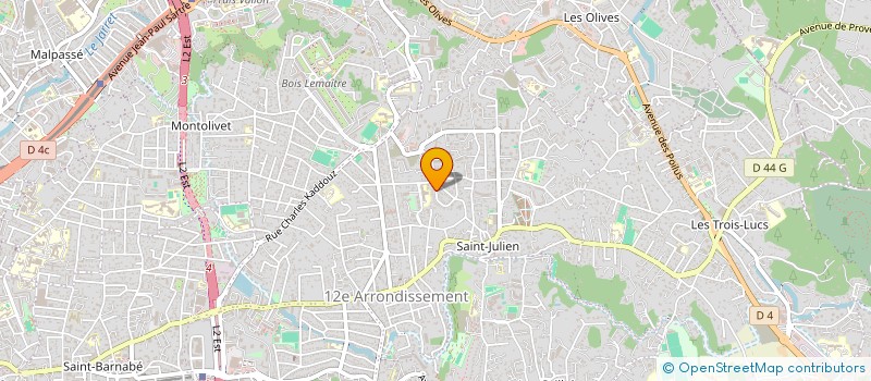 localisation de l'entreprise SCI MOISSON à MARSEILLE