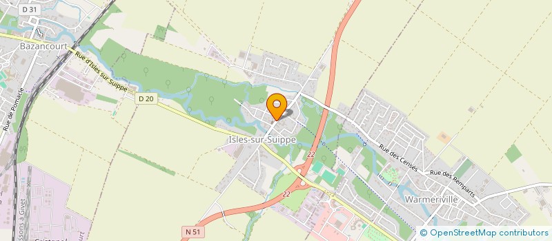 localisation de l'entreprise SCI MOISSONS  ISLES-SUR-SUIPPE