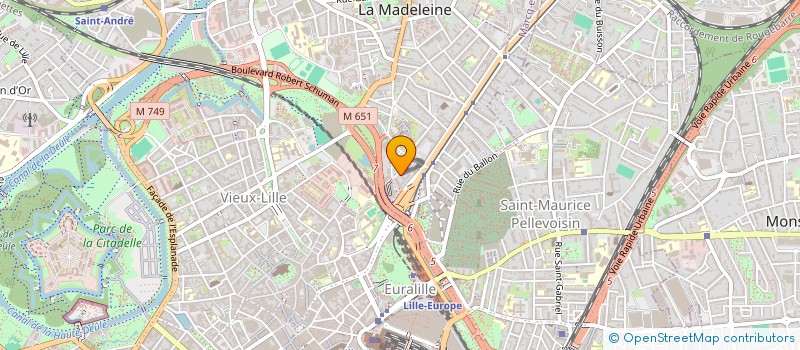 localisation de l'entreprise SCI MOISSY DEBUSSY  LA MADELEINE