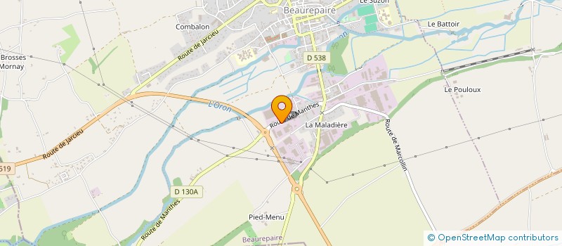 localisation de l'entreprise SCI MOITEIRO HEROLT  BEAUREPAIRE