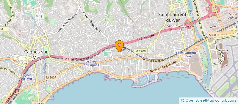 localisation de l'entreprise SCI MOITHY-BOLENDER à CAGNES-SUR-MER