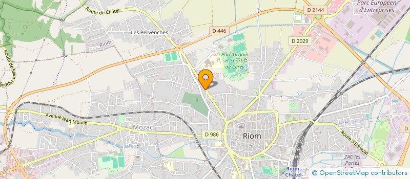 localisation de l'entreprise SCI MOITIE NORD  RIOM