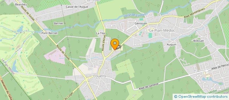 localisation de l'entreprise SCI MOJA à LE PIAN-MEDOC