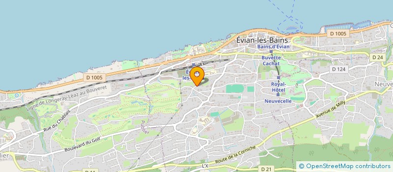 localisation de l'entreprise SCI MOJE PROPERTY COMPANY  EVIAN-LES-BAINS