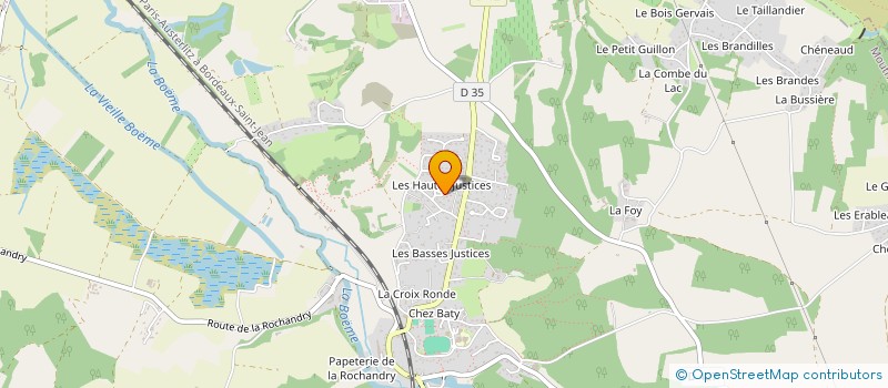 localisation de l'entreprise SCI MOJO à MOUTHIERS-SUR-BOEME