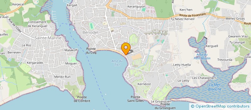 localisation de l'entreprise SCI MOKA  BENODET