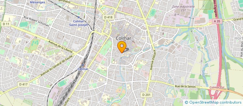 localisation de l'entreprise SCI MOKA  COLMAR