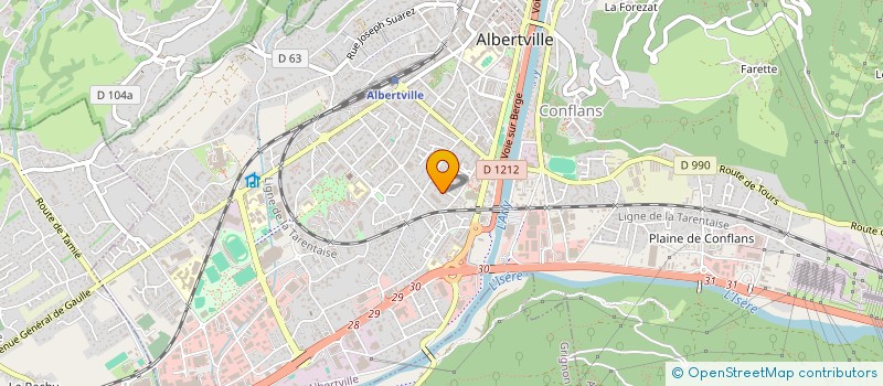 localisation de l'entreprise SCI MOLA  ALBERTVILLE