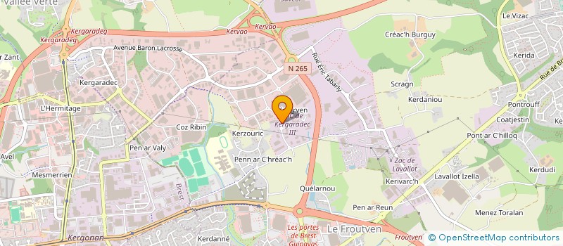 localisation de l'entreprise SCI MOLENE  GUIPAVAS