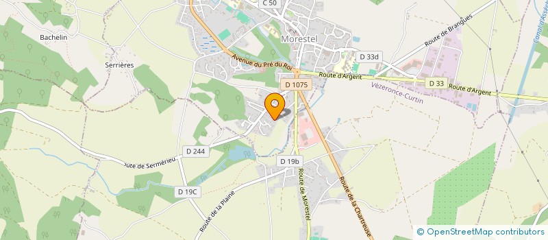 localisation de l'entreprise SCI MOLIERE  MORESTEL