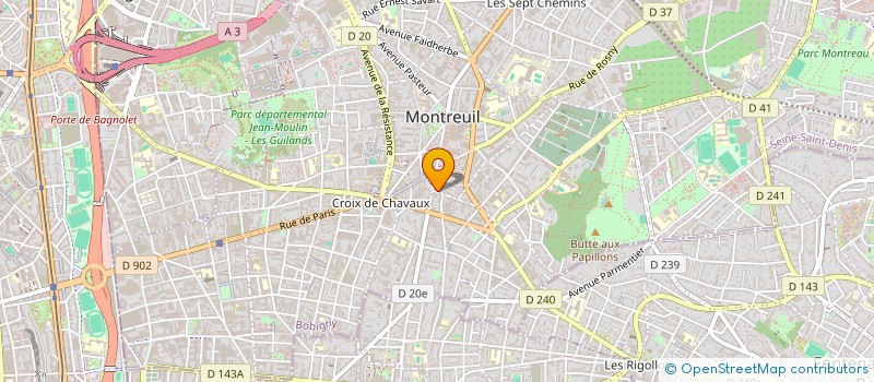 localisation de l'entreprise SCI MOLIERE à MONTREUIL