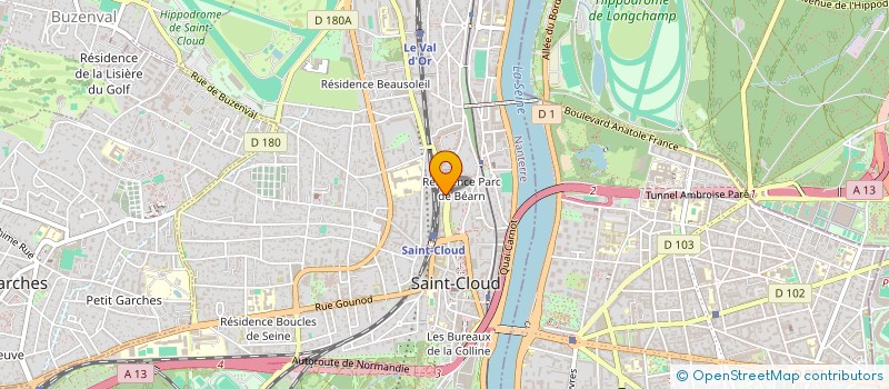 localisation de l'entreprise SCI MOLIERE  SAINT-CLOUD