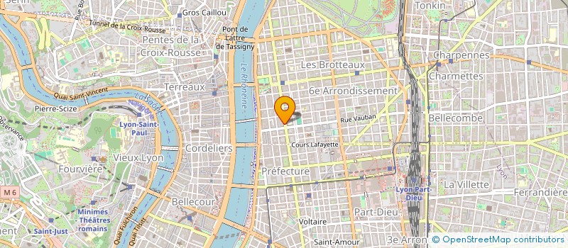 localisation de l'entreprise SCI MOLIERE 6  LYON