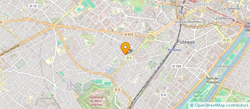 localisation de l'entreprise SCI MOLIERES 25  NANTERRE