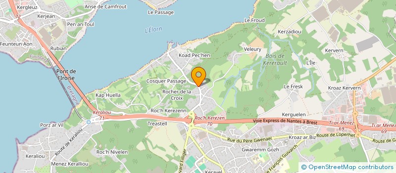 localisation de l'entreprise SCI MOLIETS 439 LE TALLEC  PLOUGASTEL-DAOULAS