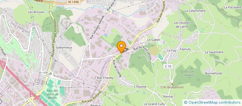 localisation de l'entreprise SCI MOLINA  LA TALAUDIERE