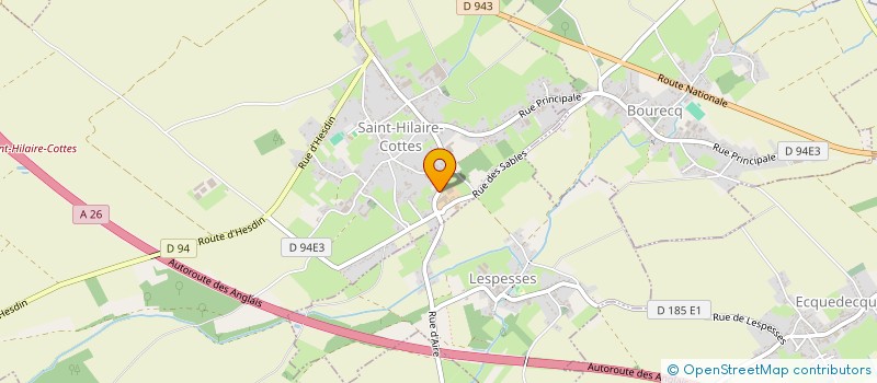 localisation de l'entreprise SCI MOLINGHEM  SAINT-HILAIRE-COTTES