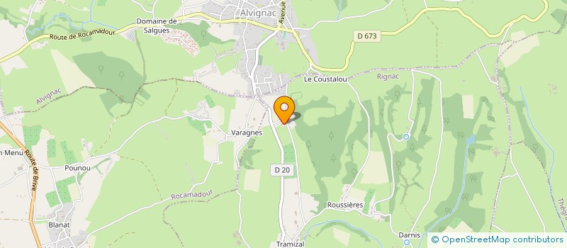 localisation de l'entreprise SCI MOLINIE MAURY  RIGNAC