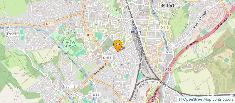 localisation de l'entreprise SCI MOLLE  BELFORT