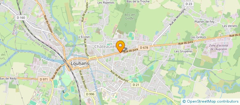 localisation de l'entreprise SCI MOLLO à LOUHANS