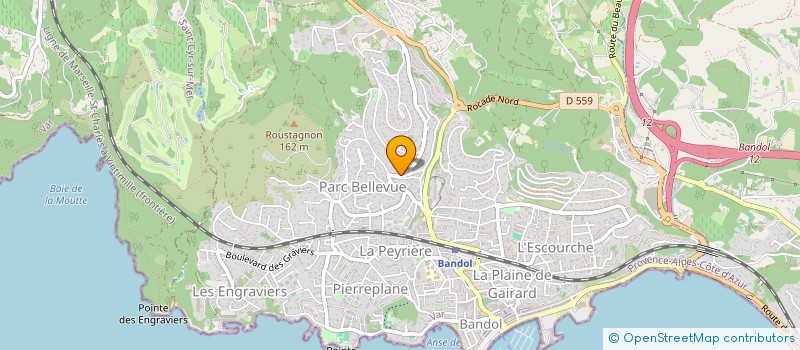 localisation de l'entreprise SCI MOLLY à BANDOL